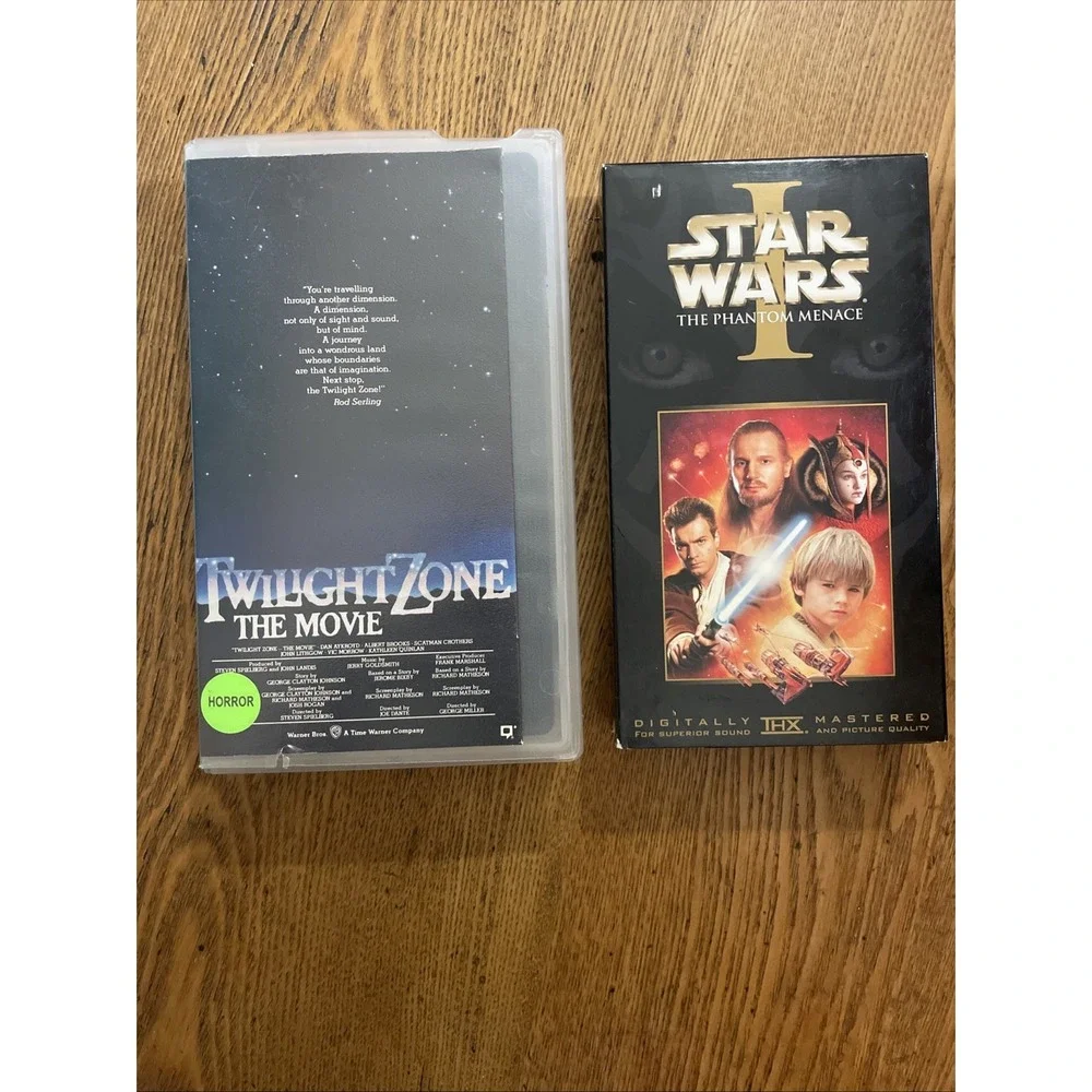 6 Vintage VHS - Highlander Twilight Zone Star Wars Mortal Kombat Spawn‎